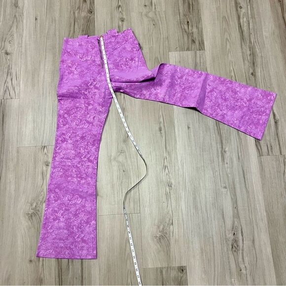 Zemeta for Dolls Kill pink faux leather embossed bootcut pant. Size L. - Picture 11 of 17